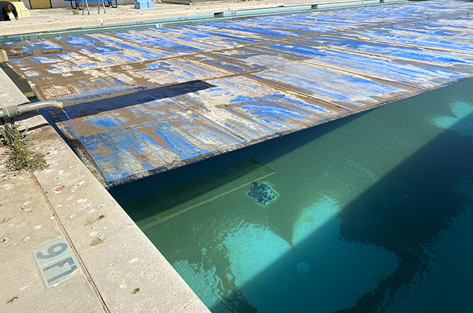 The Boron Community Swimming Pool before renovations.