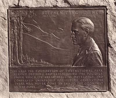 Stephen T. Mather plaque