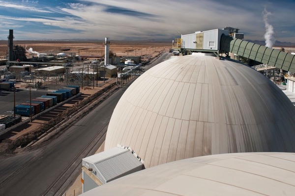 Storage domes at Boron, California