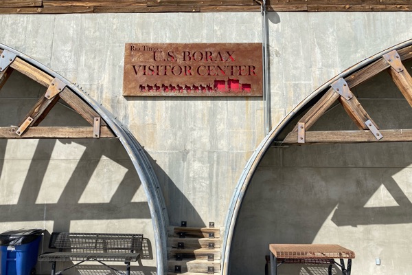 U.S. Borax Visitor Center sign
