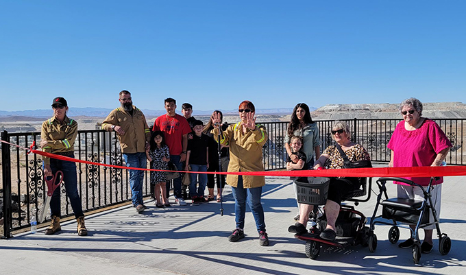ADA accessible ramp at the Borax Visitor Center