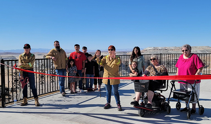 Ramp to the scenic overlook