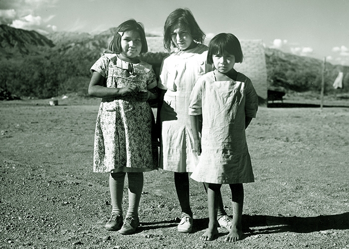 Children of miners at the Ryan Camp school