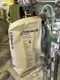 Firebrake ZB bag being filled at U.S. Borax operations
