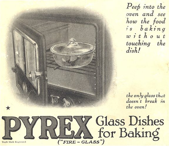 Pyrex Baking dish ad
